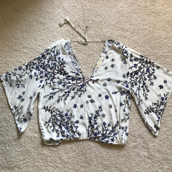 Lovestitch Bohemian Floral Top - NEVER WORN - M - Picture 5 of 7